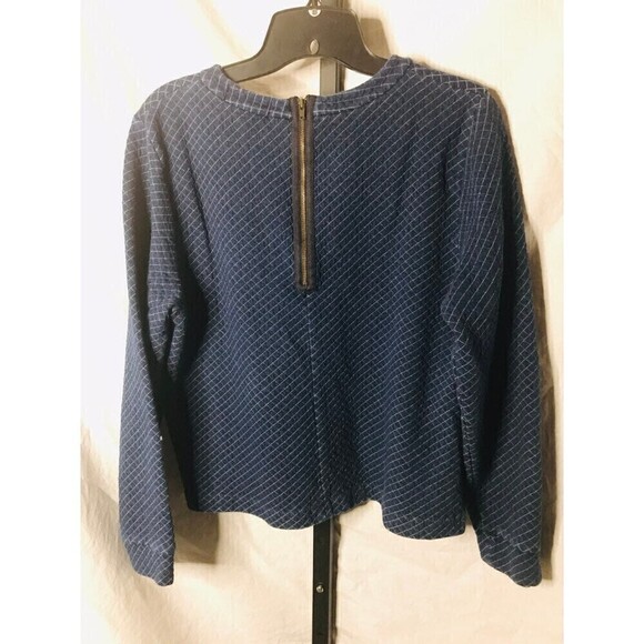 J. CREW thick navy shirt size medium - Picture 4 of 4